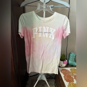 Victoria Secret PINK Tie Dye Short Sleeve T Shirt Size XS NWOT